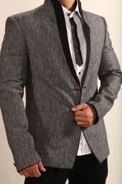 Outstanding Grey Linen Blazer BL5003