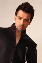 Classy Black Indowestern Sherwani BL1008