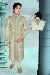 Mens Brown Color Wedding And Festive Royal Sherwani