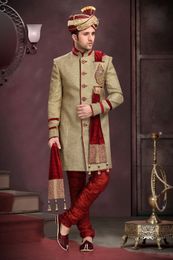 Brown Attractive Look Royal Sherwani
