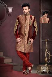 Unique Lookmaroon Festive Royal Sherwani