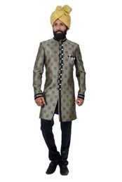 Multi Artbrocadesilk Indowestern Sherwani