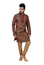 Multi Brocadesilk Kurta Pajama