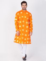 Extra Look Online Orange Color Kurta Payjama