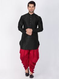 Online Readymade Plain Kurta Dhoti For Men