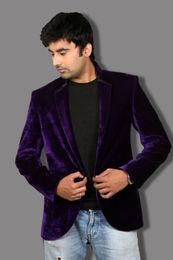 Purple Velvet Blazer BL5023