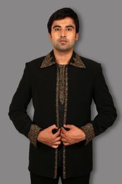 Marvelous Black Jodhpuri Suit BL3060