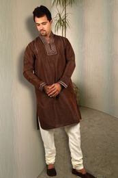 Classy Coffee Silk Kurta BL4029