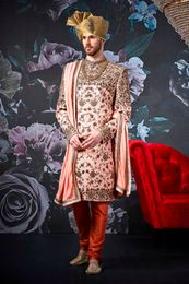 Classic Pink Sherwani For Wedding