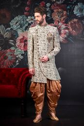 Classic Cream Wedding Sherwani