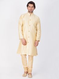 Fancy Golden Kurta Pajama