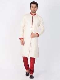 Glamorous Gold Maroon Kurta Pajama