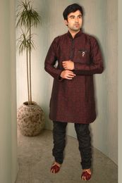 Stylish Maroon Silk Kurta BL4023