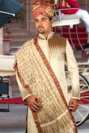 Blonde Cream Regal Sherwani BL2032