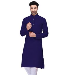 Beautiful Navy Blue Cotton Kurta