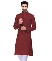 Marvellous Maroon Cotton Kurta