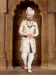 Splendid Multicolor Embroidered Sherwani