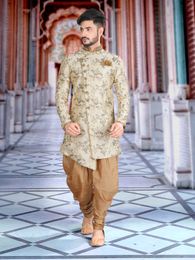 Magnificent Multicolor Embroidery Indo Western Sherwani
