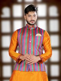Multicolor Designer Nehru Jacket