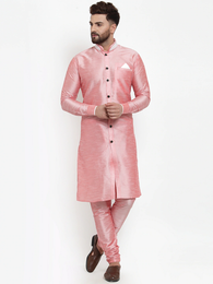 Light Pink Silk Kurta Pyjama