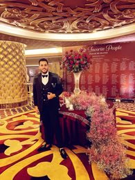 Stylish Handwork Black Color 5 Piece Tuxedo