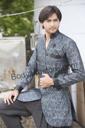 Grey Indo Western Sherwani BL1058
