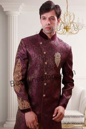 Purple Indo Western Sherwani BL1072