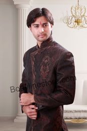 Dark Brown Indo Western Sherwani BL1073