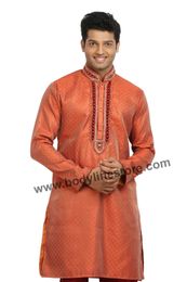 Saffron Kurta Pajama RK4052