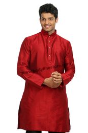 Red Silk Kurta RK4120