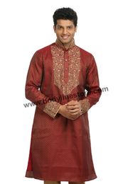 Rust Kurta Pajama RK4086