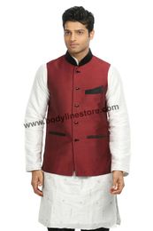 Maroon Nehru Jacket RK4122