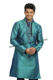 Turquoise Kurta Pajama RK4083