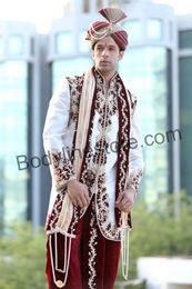 White Dhoti Sherwani BL2055
