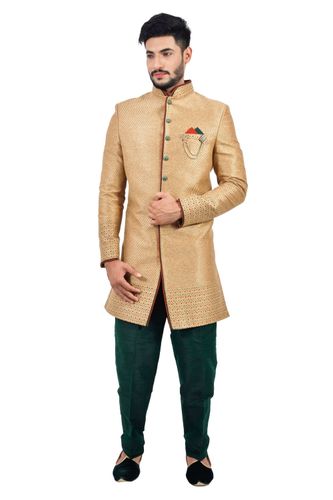 Natural Jute  Indowestern Sherwani  RK1112
