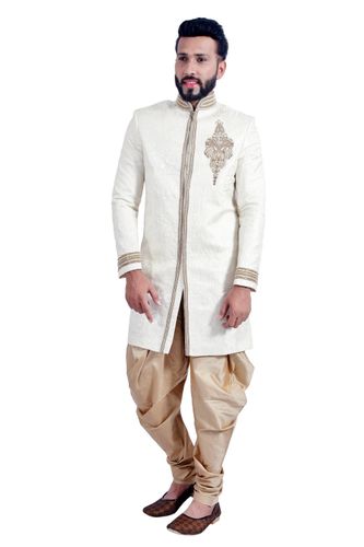 Off White  Indowestern Sherwani  RK1096