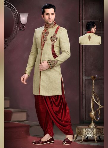 Brown Color Glamour Indo Western Sherwani
