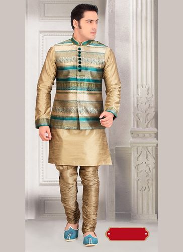 Voguish Brown Color Indo Western Sherwani