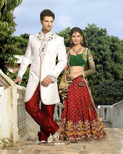 Refined Trendy White Color Indo Western Sherwani