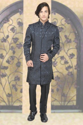 Blue Color Elegant look Indo Western Sherwani