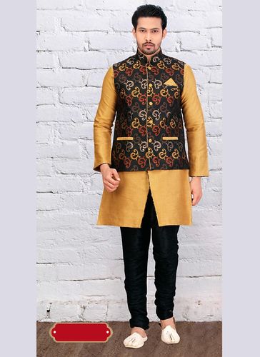 Modish Brown Color Indo Western Sherwani