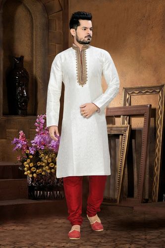 White Elegant  Kurta Payjama
