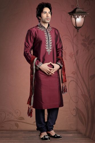 Ethnic Maroon Color Kurta Payjama