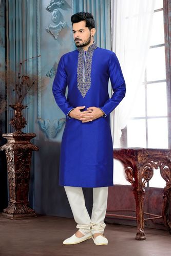 Traditional Look Blue Kurta Payjama