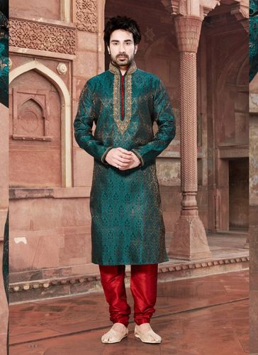 Modern Green Color Kurta Payjama