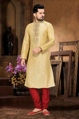 Mesmerizing Cream Color Kurta Payjama
