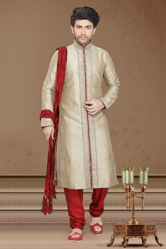 Superlative Beige Color Kurta Payjama