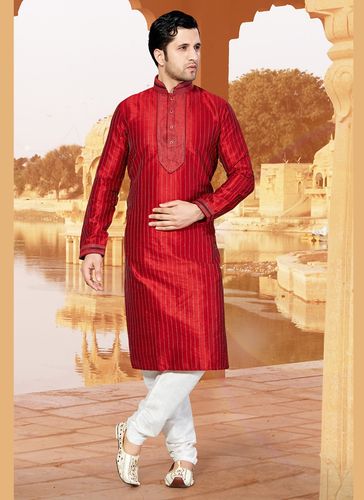 Kalamkari Red Color Designer Kurta Payjama