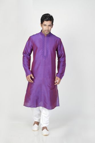 Violet Color Festive Kurta Payjama