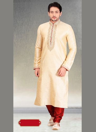 Cream Royal Wedding Kurta Payjama